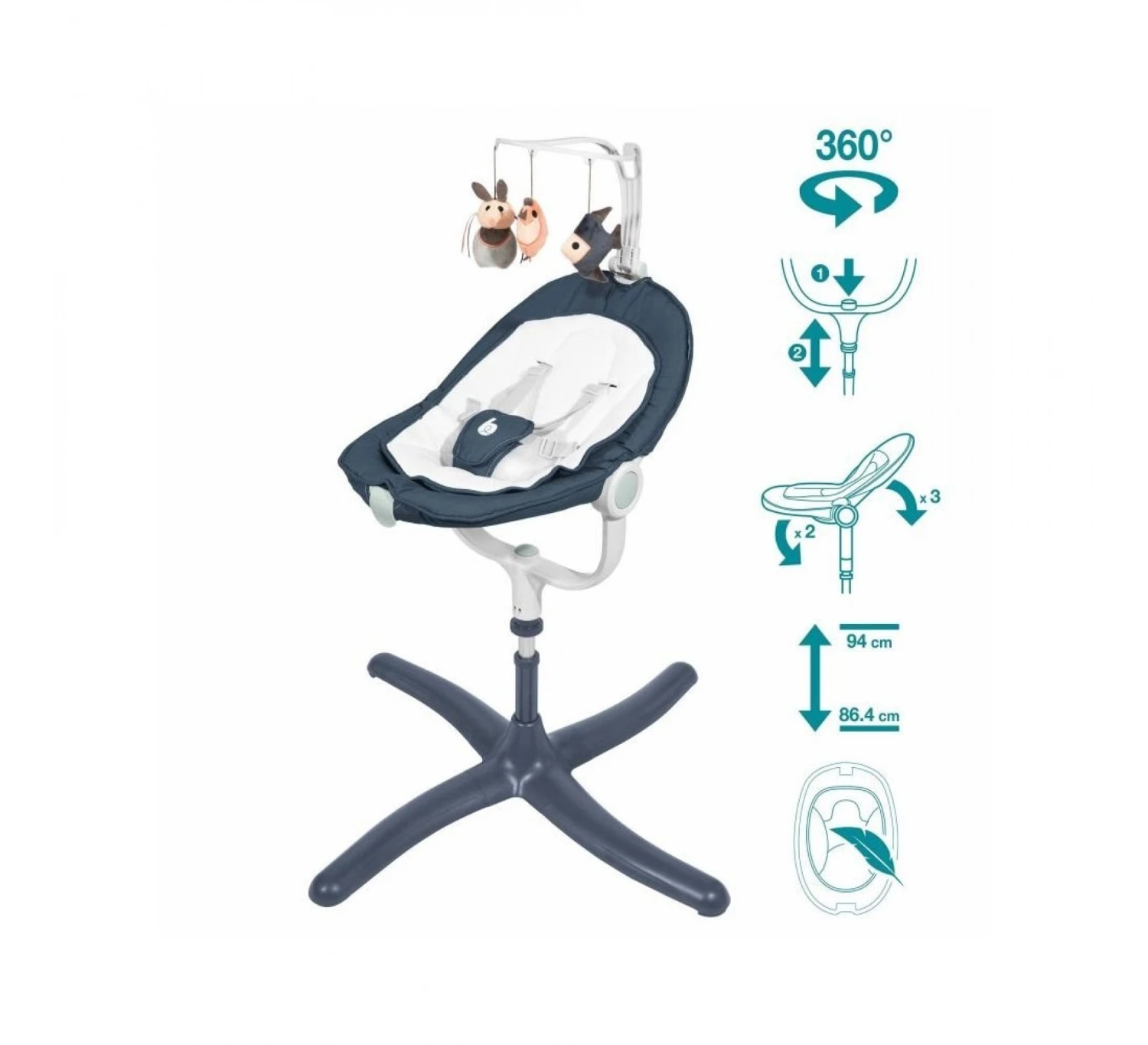 BabyMoov Wipstoel Swoon Air 2 BabyMoov Wipstoel Swoon Air - Afbeelding 2