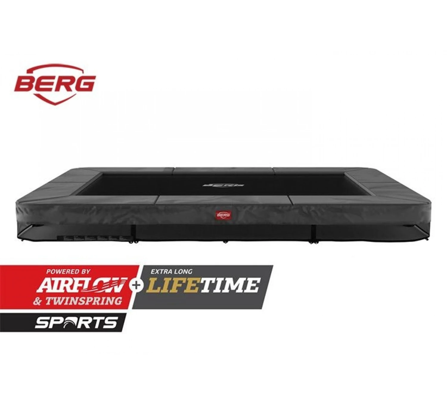 Berg Ultim Champion Inground 330 Trampoline - Grijs 1 Berg Ultim Champion Inground 330 Trampoline - Grijs