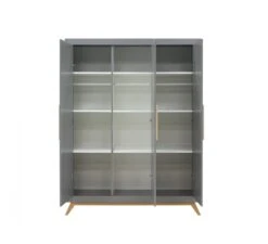 3-Deurskast Fenna - Grey 5 3-Deurskast Fenna - Grey -Babyproducten bopita 3 deurskast fenna grey 2