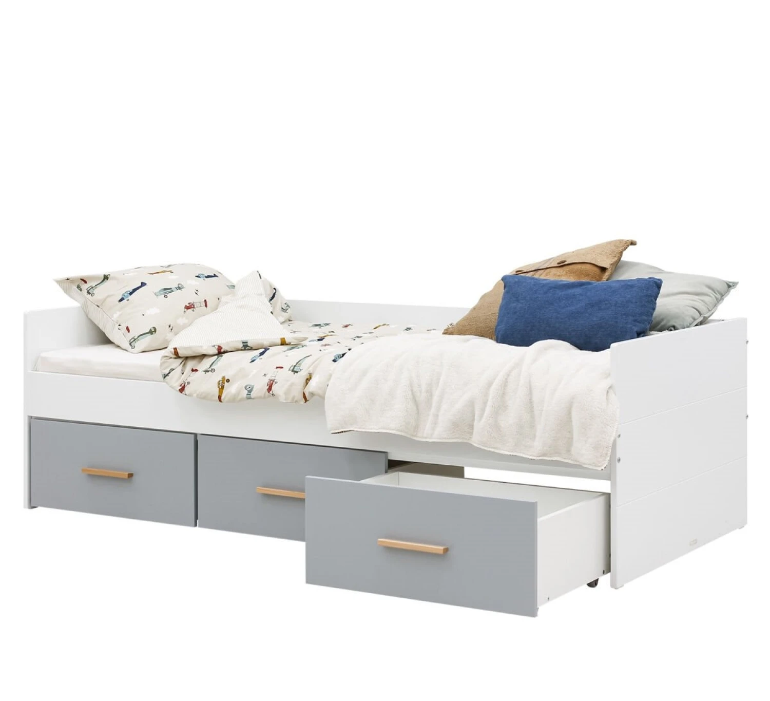 Bedbank Emma 90x200 3 Laden (excl. Bodem) 5 Bedbank Emma 90x200 3 Laden (excl. Bodem) - Afbeelding 5