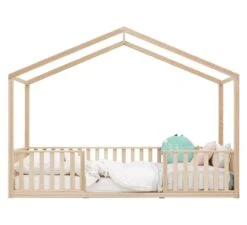 Huisbed Robin 90x200 - Naturel -Babyproducten bopita huisbed robin 90x200 naturel 2