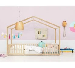 Huisbed Robin 90x200 - Naturel -Babyproducten bopita huisbed robin 90x200 naturel 3