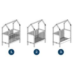 My First House Bedbank 70x140 - Wit -Babyproducten bopita my first house bedbank 70x140 wit 3