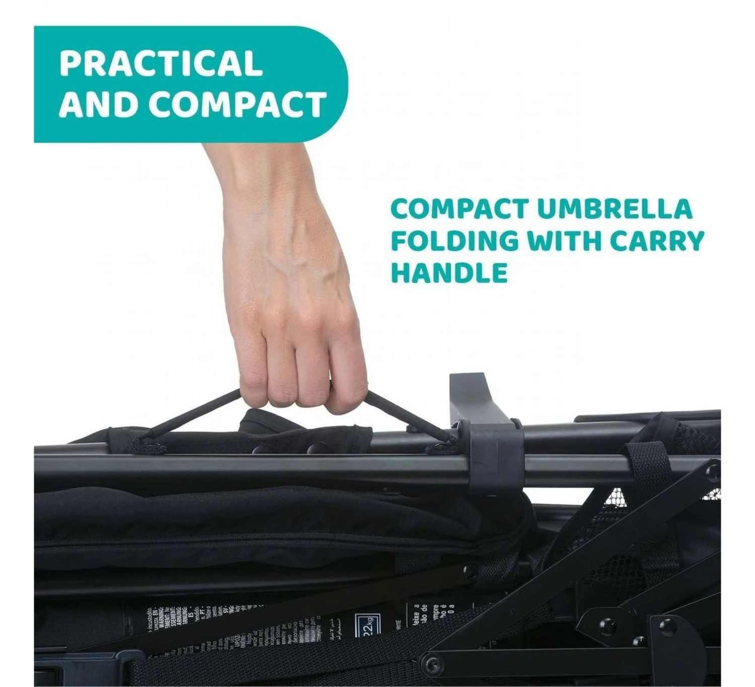 CHICCO Liteway 4 Complete Buggy- Zwart 2 CHICCO Liteway 4 Complete Buggy- Zwart - Afbeelding 2