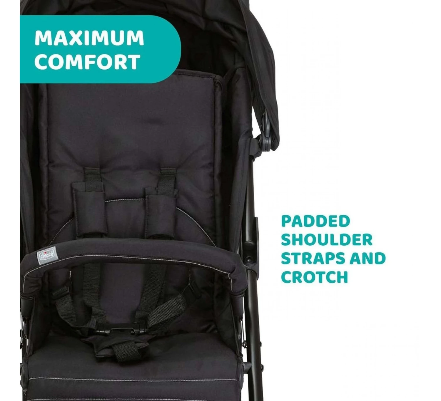 CHICCO Liteway 4 Complete Buggy- Zwart 3 CHICCO Liteway 4 Complete Buggy- Zwart - Afbeelding 3