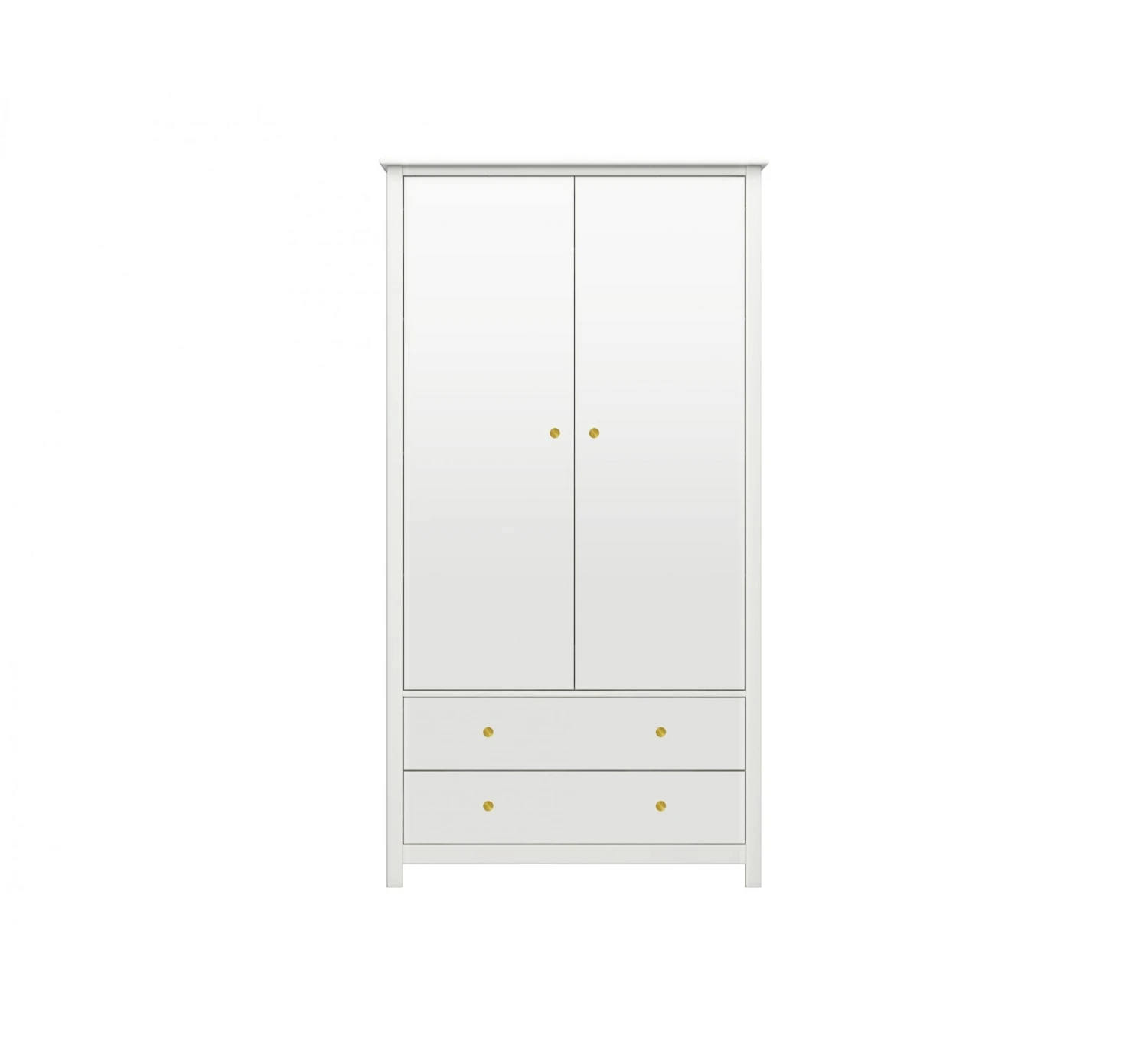 2-Deurskast Luna - White 2 2-Deurskast Luna - White - Afbeelding 2