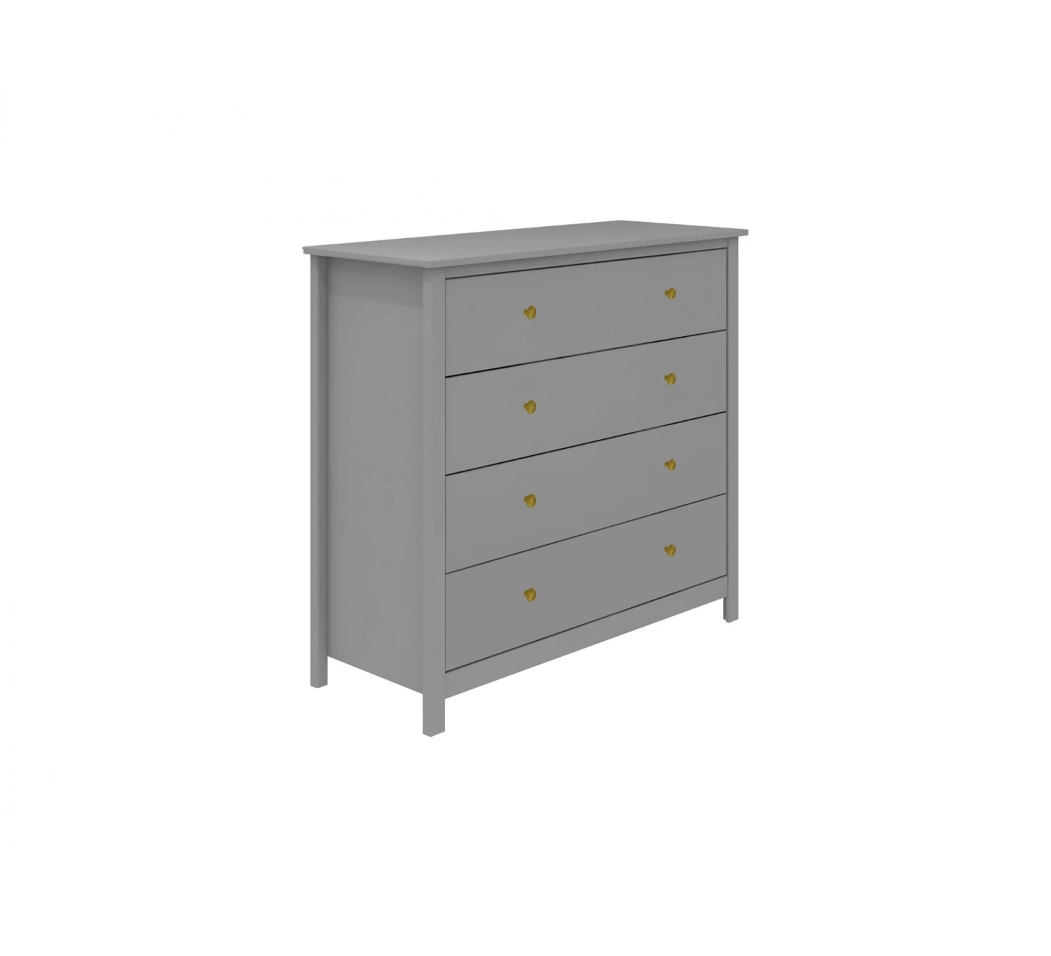 Commode Luna 4-Laden - Grey 3 Commode Luna 4-Laden - Grey - Afbeelding 3