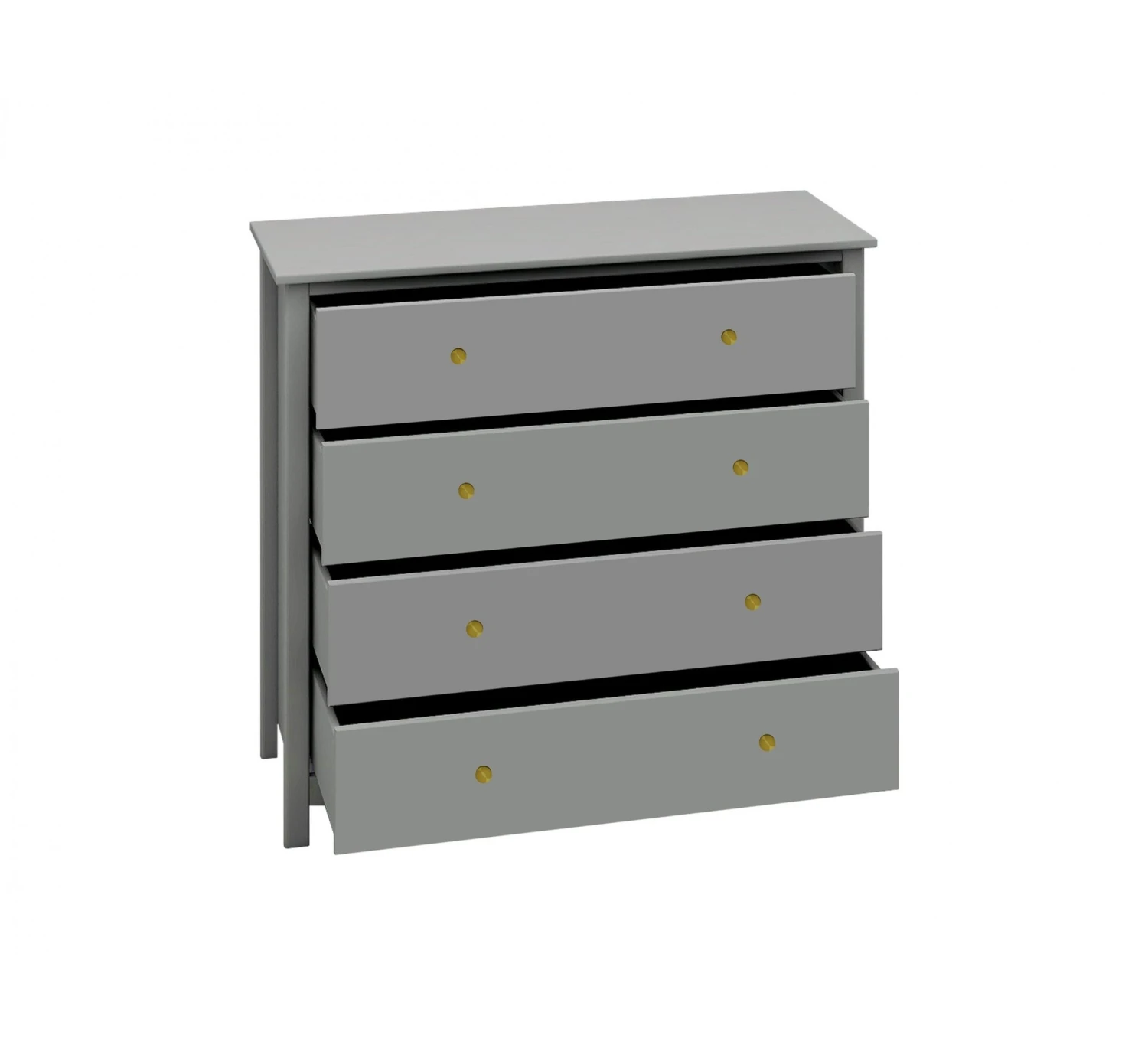 Commode Luna 4-Laden - Grey 5 Commode Luna 4-Laden - Grey - Afbeelding 5