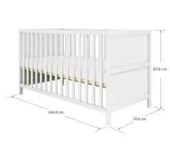 Ledikant Luna Effen 70x140 - White -Babyproducten flexa ledikant luna effen 70x140 white 4