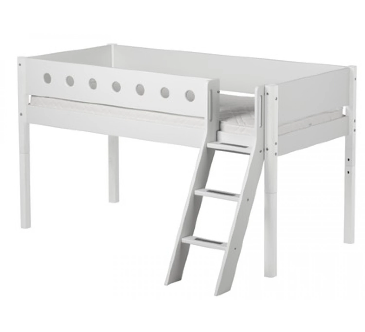 White Halfhoogslaper - Wit 1 White Halfhoogslaper - Wit