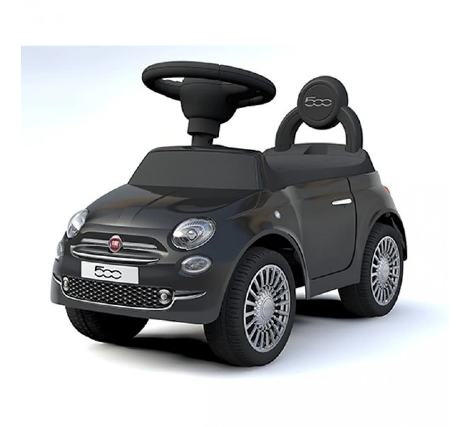 Loopauto Fiat 500 - Zwart 1 Loopauto Fiat 500 - Zwart
