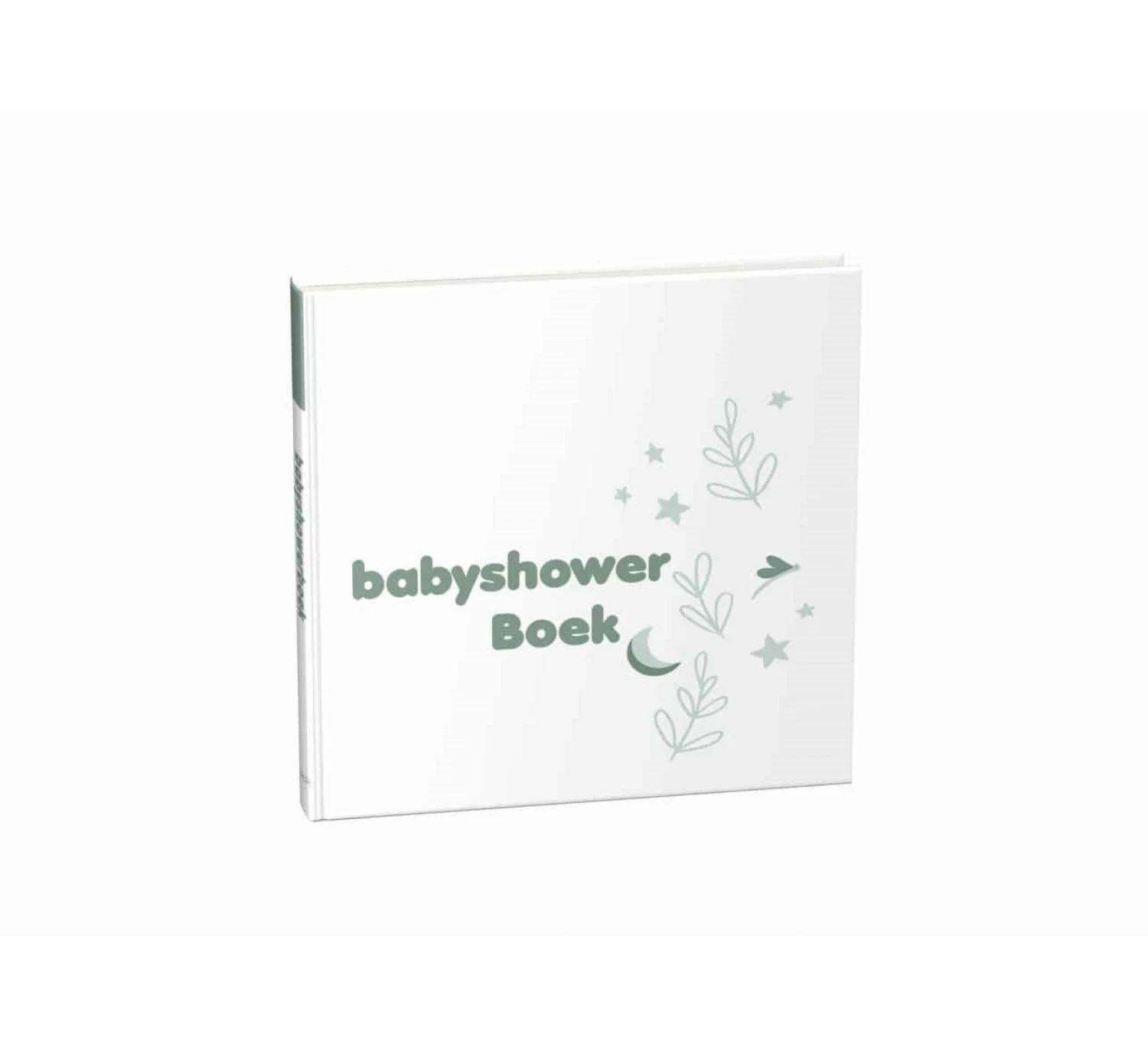 Babyshowerboek - Witgroen 1 Babyshowerboek - Witgroen