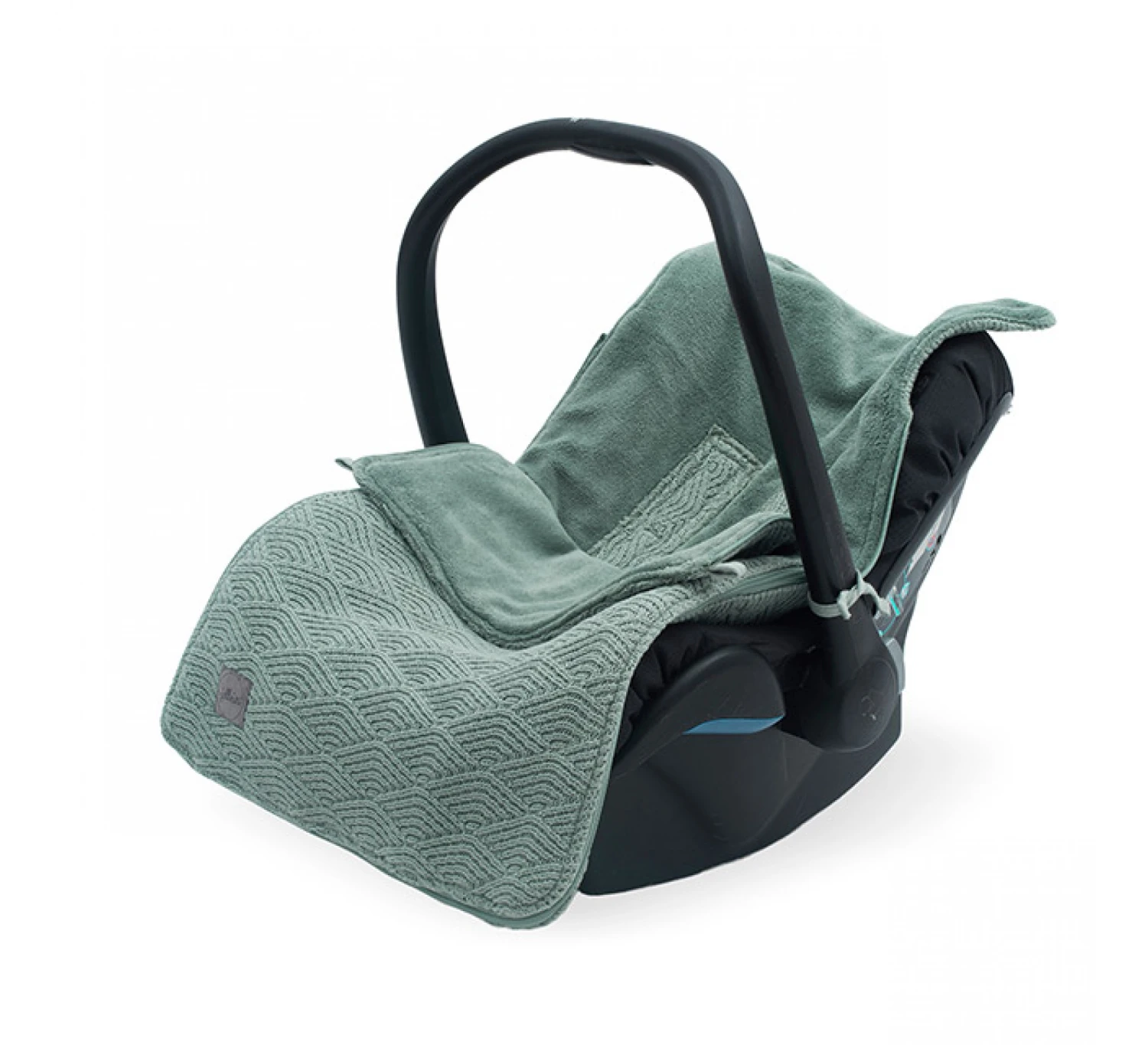 Jollein Voetenzak 0+ River Knit - Ash Green 1 Jollein Voetenzak 0+ River Knit - Ash Green