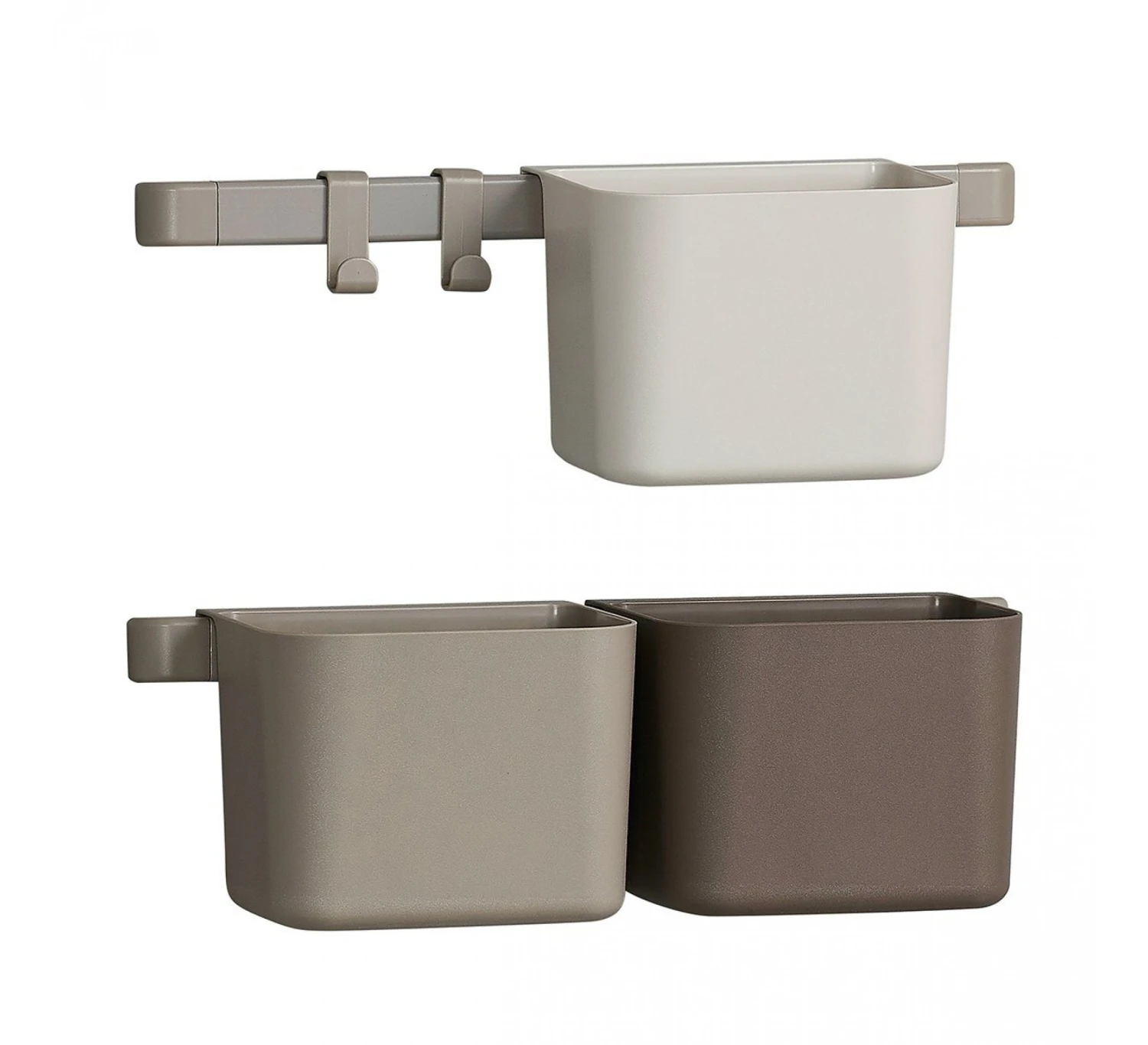 Leander Organizer Kort Incl. 3 Bakjes - Cappuccino 1 Leander Organizer Kort Incl. 3 Bakjes - Cappuccino