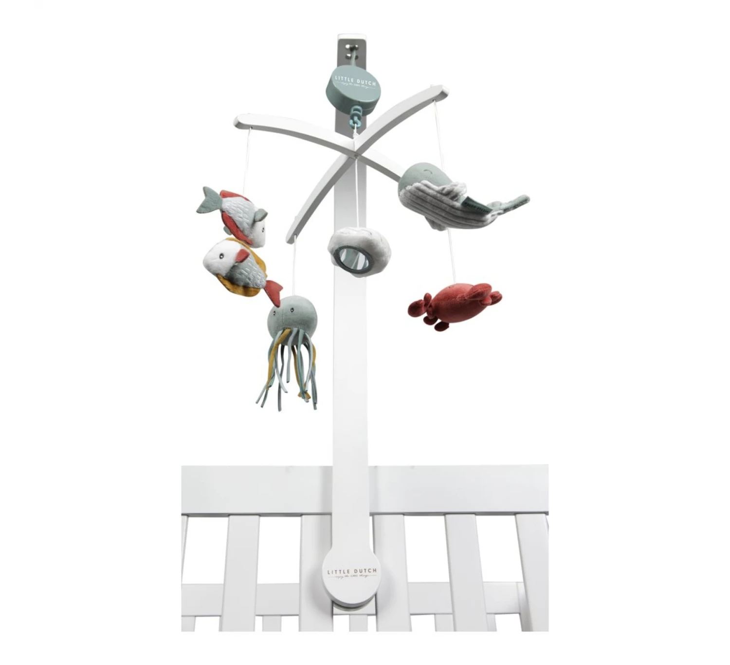 Little Dutch Muziekmobiel Wit - Ocean Mint 1 Little Dutch Muziekmobiel Wit - Ocean Mint