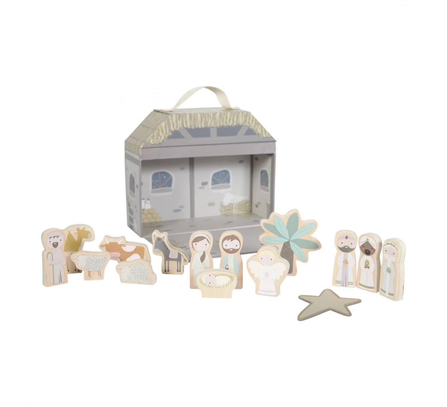 Little Dutch Speelkoffer Kerststal 1 Little Dutch Speelkoffer Kerststal