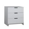 Mini Commode 3 Lades Wit/grijs