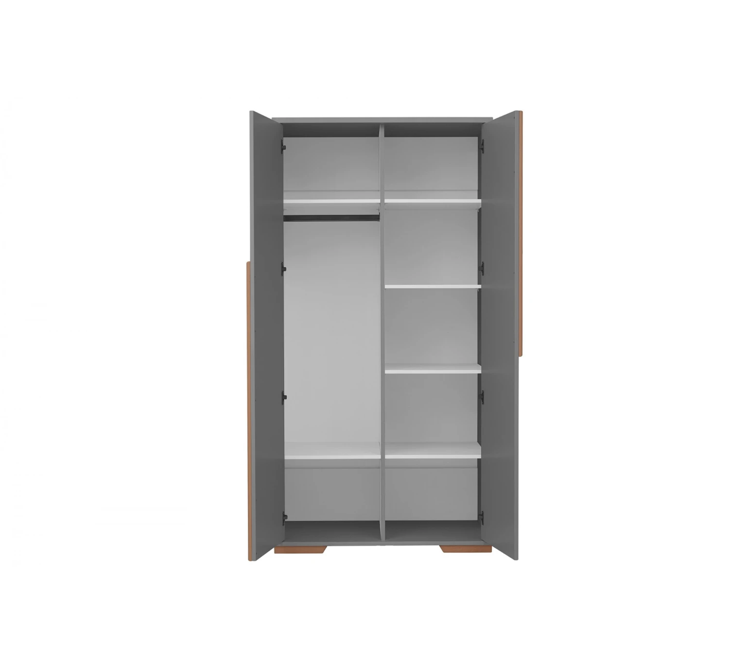 Snap 2-Deurskast - Dark Grey 2 Snap 2-Deurskast - Dark Grey - Afbeelding 2