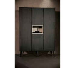 3-deurskast Cocoon XL - Eboni -Babyproducten quax 3 deurskast cocoon xl eboni 2