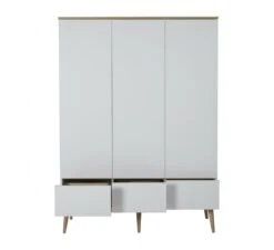 3-Deurskast Flow - White -Babyproducten quax 3 deurskast flow white 2