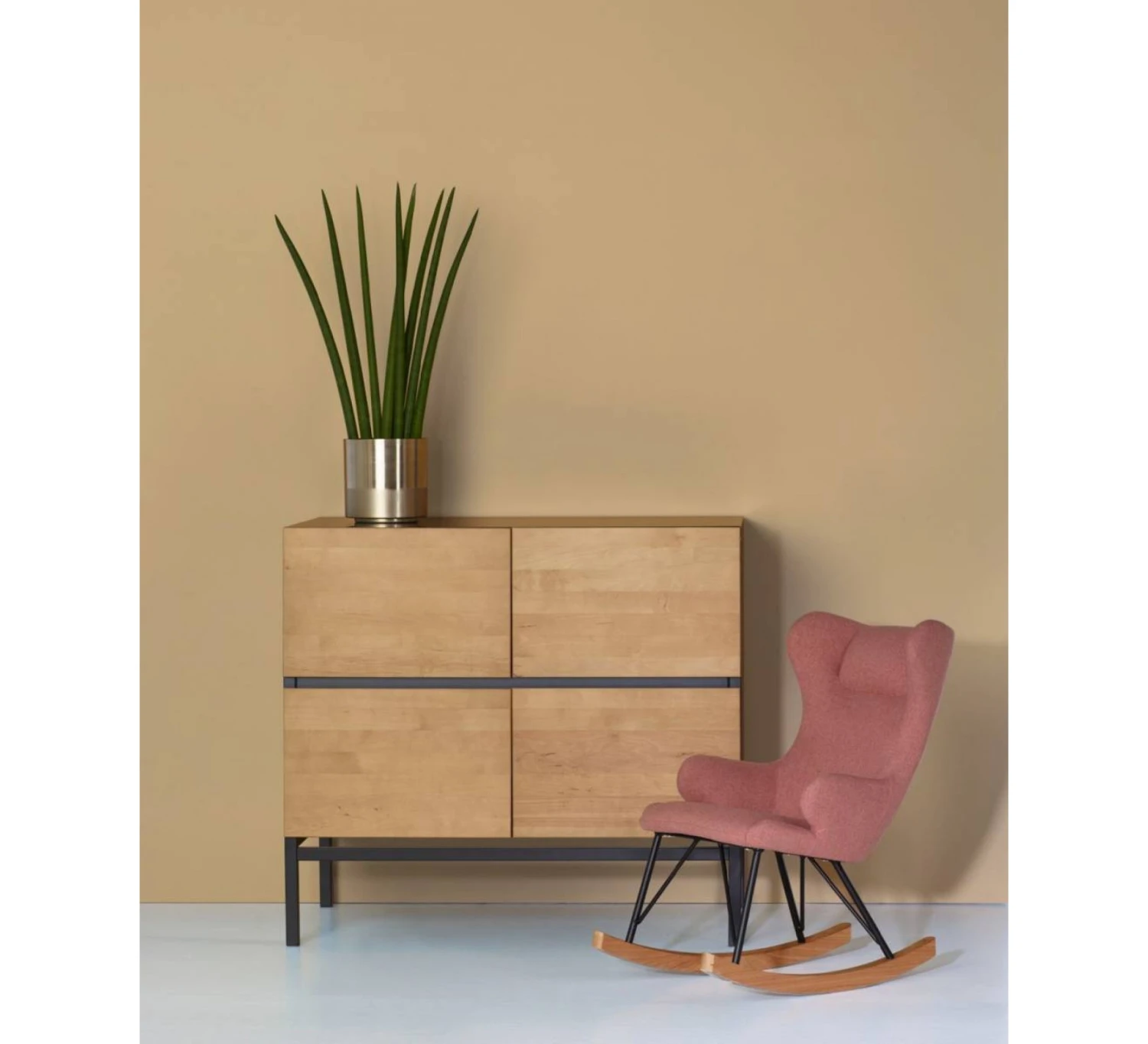 Rocking Kids Chair De Luxe - Sand Grey 3 Rocking Kids Chair De Luxe - Sand Grey - Afbeelding 3