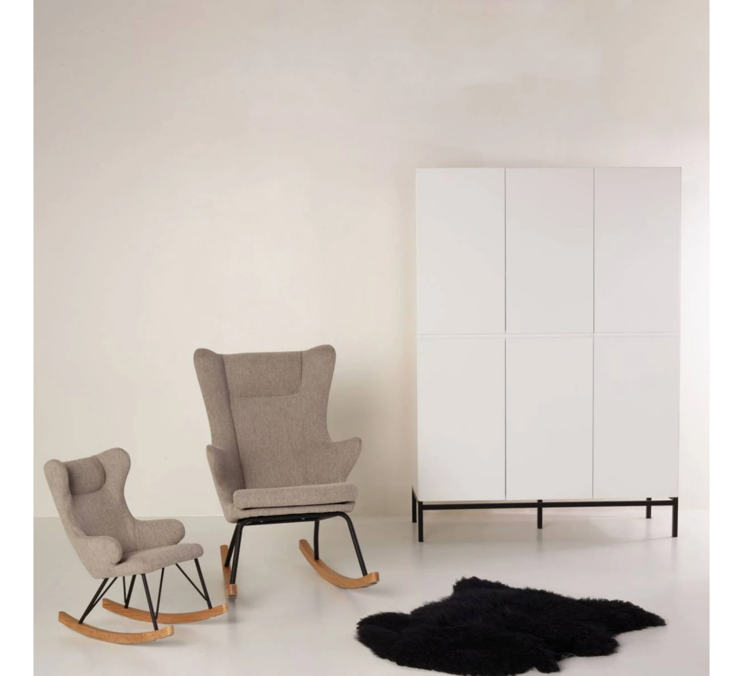 Rocking Kids Chair De Luxe - Sand Grey 4 Rocking Kids Chair De Luxe - Sand Grey - Afbeelding 4