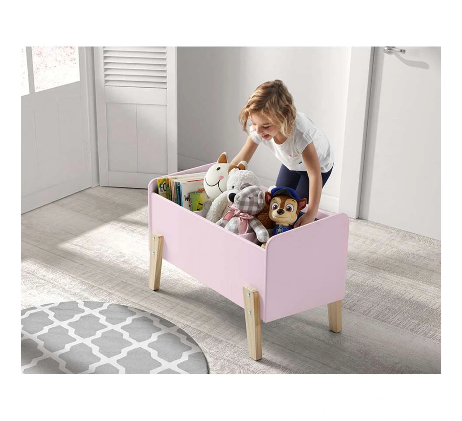 Kiddy Speelgoedkist - Mint Green 2 Kiddy Speelgoedkist - Mint Green - Afbeelding 2