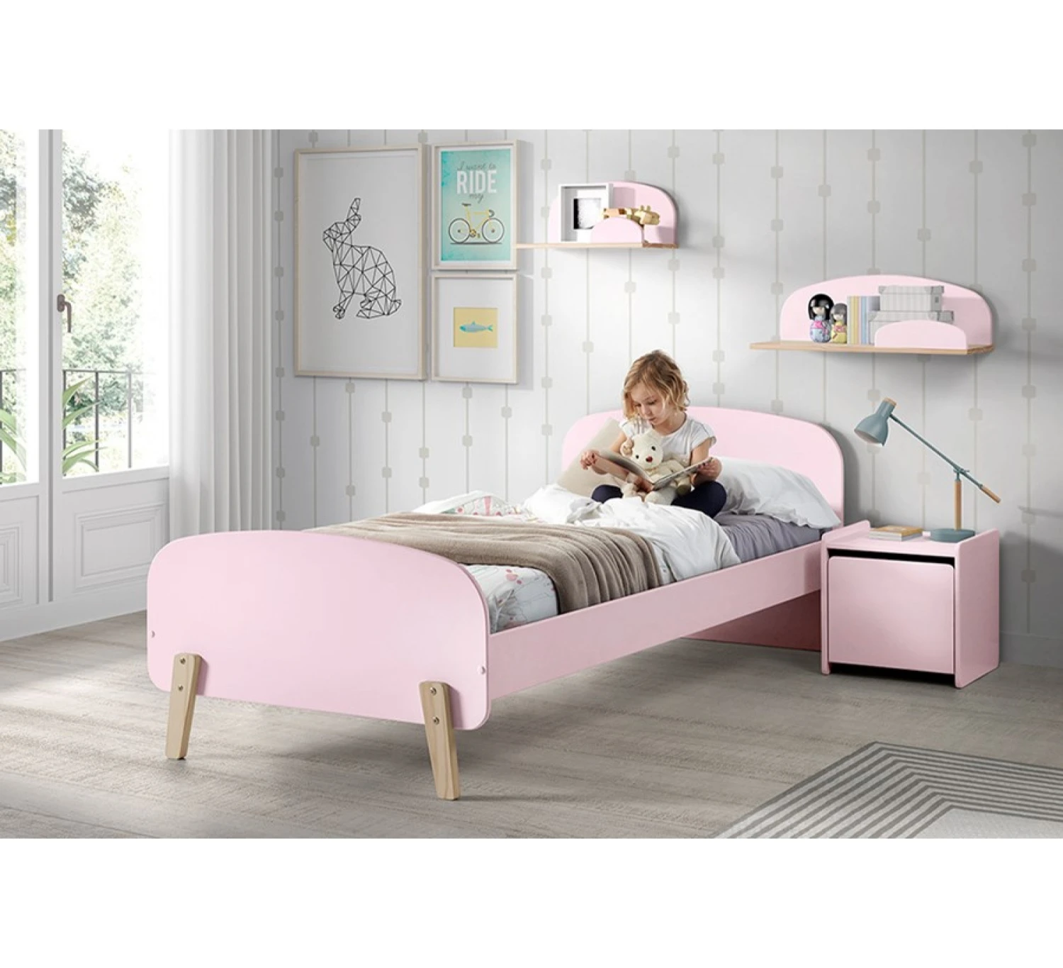 Kiddy Wandrek - Pastel Pink 2 Kiddy Wandrek - Pastel Pink - Afbeelding 2