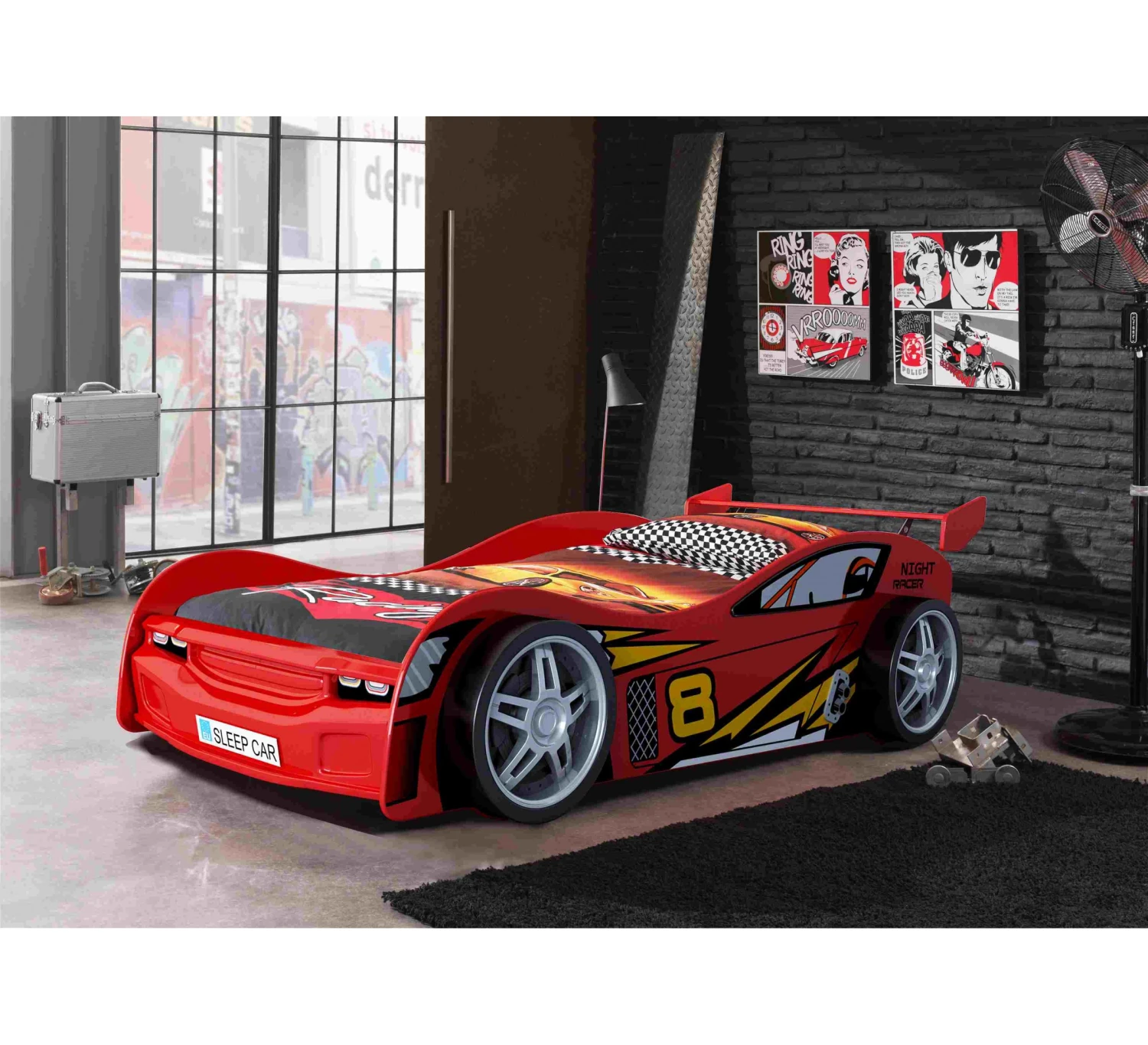 Night Racer Autobed - Rood 2 Night Racer Autobed - Rood - Afbeelding 2